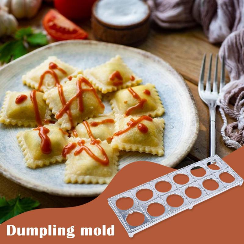 Aluminum Alloy Tortellini Maker Pasta Form Meat Dumpling Mold 12/37 Holes Dumpling Pastry Pressure Cutter Home Kitchen Tools