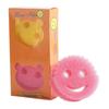 Creative Smiley Magic Loofah Sponge - Honeycomb Kitchen & Dishwashing Cleaner