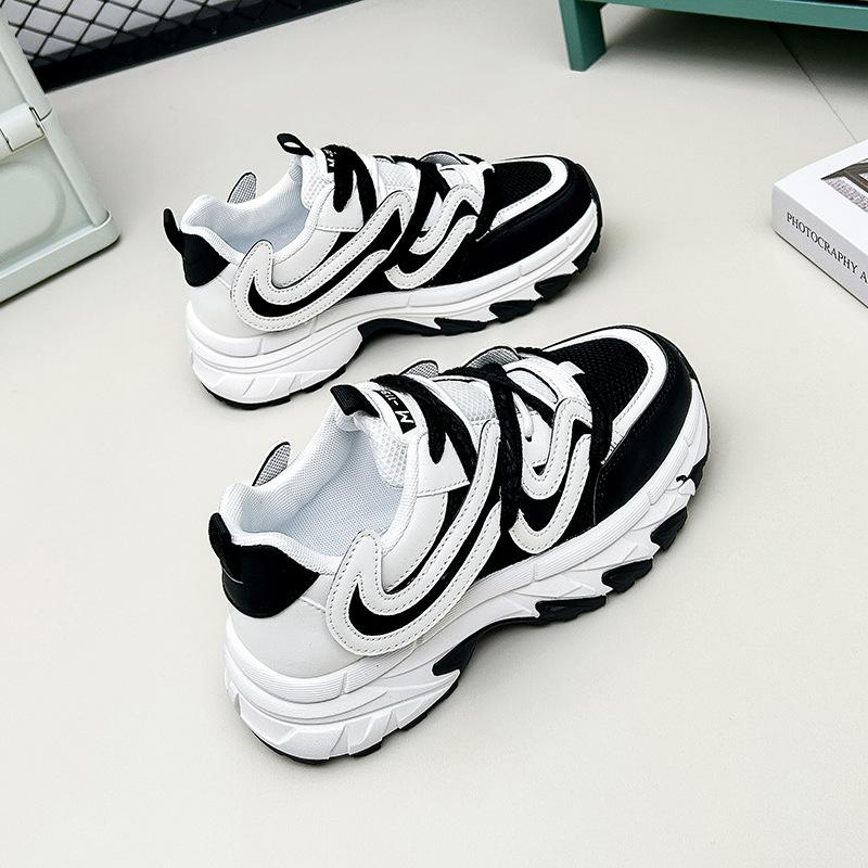 

INS корейский стиль сетчатая поверхность низкие туфли для папы женские весенние новые дышащие студенческие спортивные туфли для увеличения роста для отдыха Cj101 40