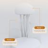 Dpofirs Jellyfish Lamp with Moving Tentacles, RGB Gradient Bedside Lamp, Rechargeable 1000mAh Battery, Hanging or Standing