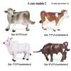 Realistic Bull Yak Model Heart Simulation Toy - Children's Cognitive Desktop Ornament