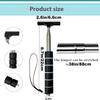 Retractable Car Rearview Mirror Squeegee Stainless Steel Glass Cleaning Scrubber Multi Functional Telescopic Window Wiper