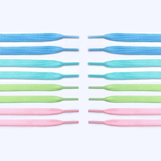 1 Pair Luminous Shoelaces Glow in The Dark Shoe Laces Fluorescent Flat Shoelaces Replacements for Sneakers Boots