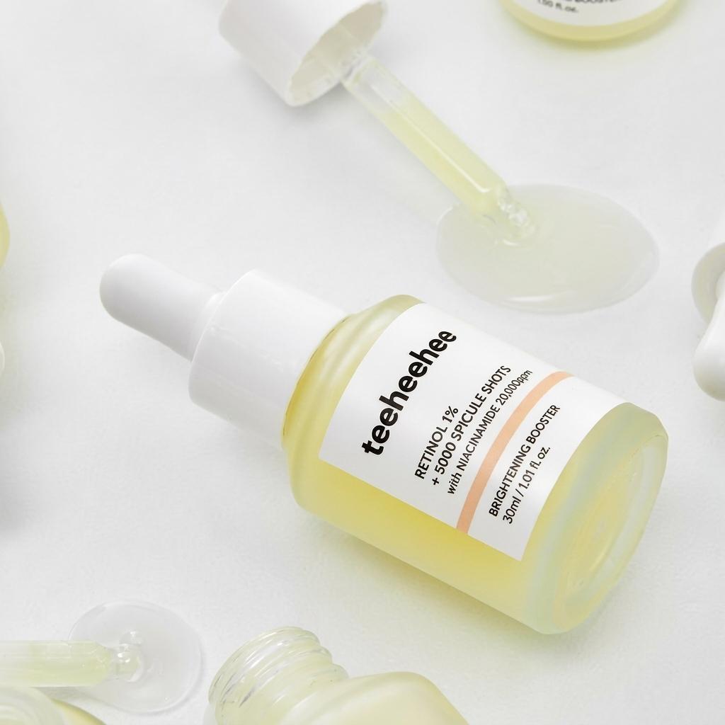 CHARMZONE Tihihi Retinol 1% 5000 Shot Tone-Up Serum (30ml) - [KOREAN SKINCARE] Advanced Brightening & Smoothing Care