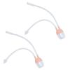2pcs Infant Nasal Aspirator Soft Silicone Baby Snot Cleaning Nasal Sucker Nose Care ToolsPink