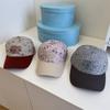 Retro Small Floral Baseball Cap Women's Spring and Summer Versatile Letter Embroidered Cap Showing Face Small Trend British Style Hat
