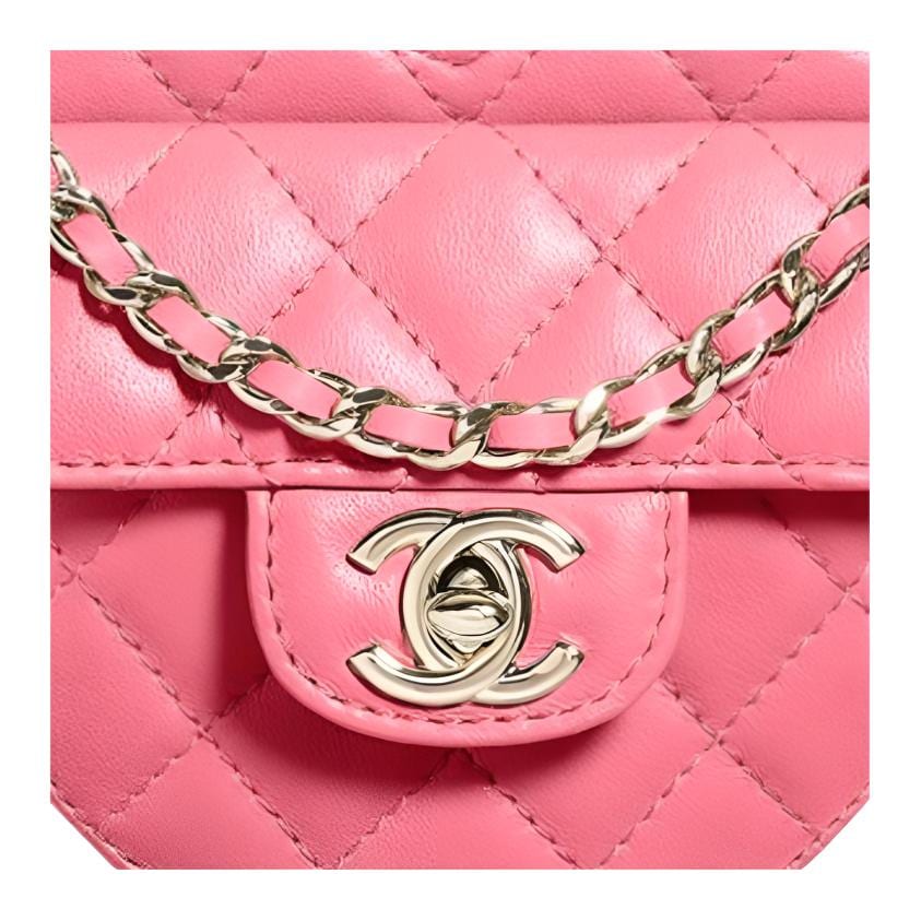 Chanel 22SS Sheepskin Heart Bag, Crossbody Bag, Shoulder Bag Women's Peach Pink AP2784-B08163-NH621