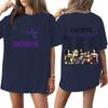 Women's Short Sleeve T-Shirt Casual Letter Print Neck Tee for Daily Wear