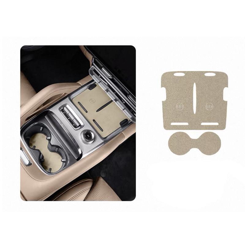 For Zeekr 8X 2026 Center Console Wireless Charging Suede Decor Sticker Anti-scratched Sticker Accessories