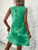 European and American Tie-Dye Sleeveless Loose Vest Dress - Spring/Summer 2026 Fashion