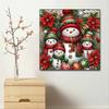 New Arrival 5D DIY Full Circle Diamond Painting "Christmas Snowman" Embroidery Cross Stitch Home Decoration Gift