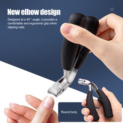 Nail Clippers for Thick Nails Heavy Duty Toenail Clippers with Collection Box Wide Wide Jaw Opening Fingernail Clipper for Seniors
