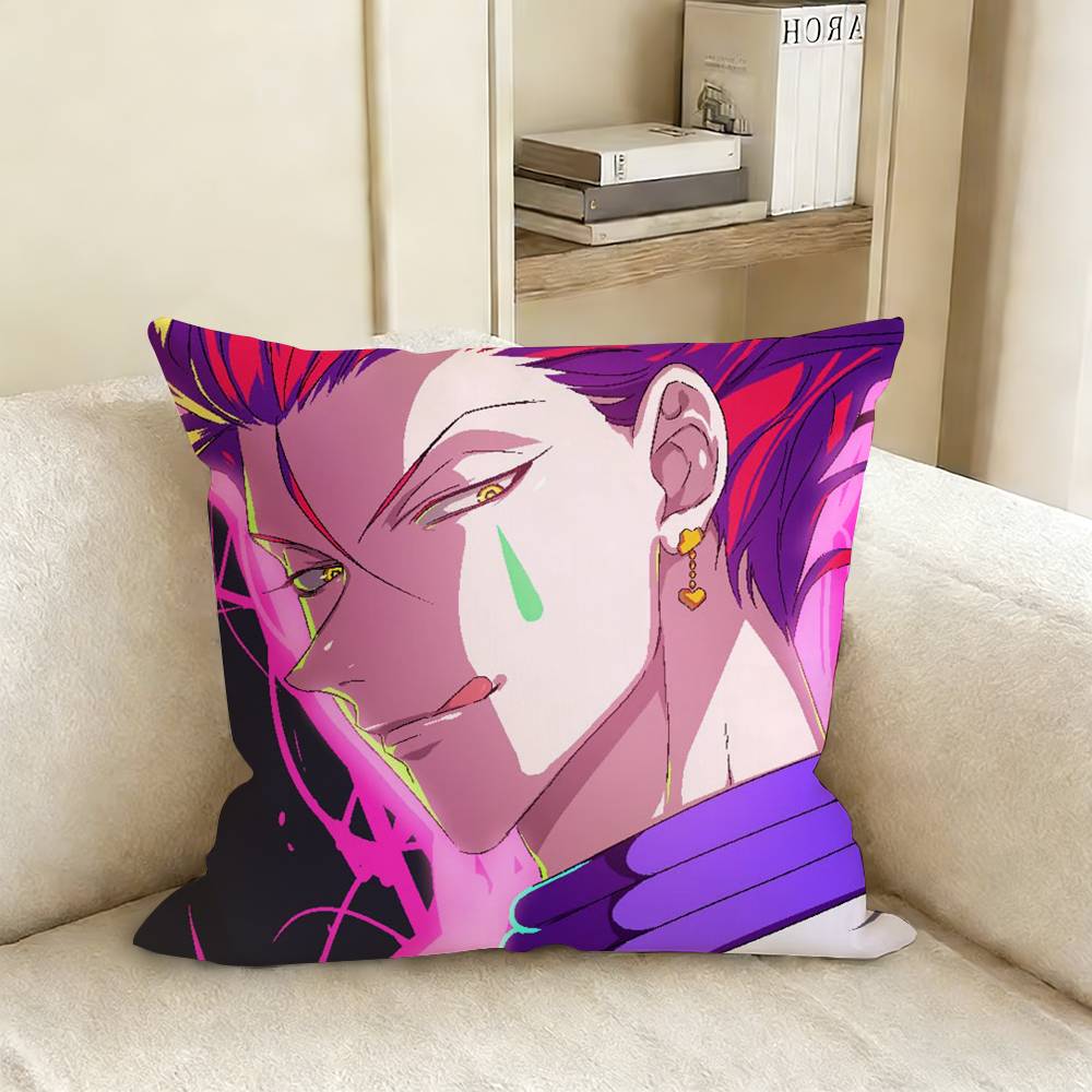 HHisoka HHunter X Hunter Pillow Cover Sofa Cushion Cover Home Room Decoration Children Gift