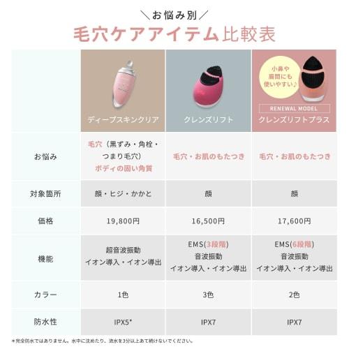 YA-MAN Facial Beauty Device Mise Cleanse Lift Plus Facial Cleansing Brush EMS MS71L Blue