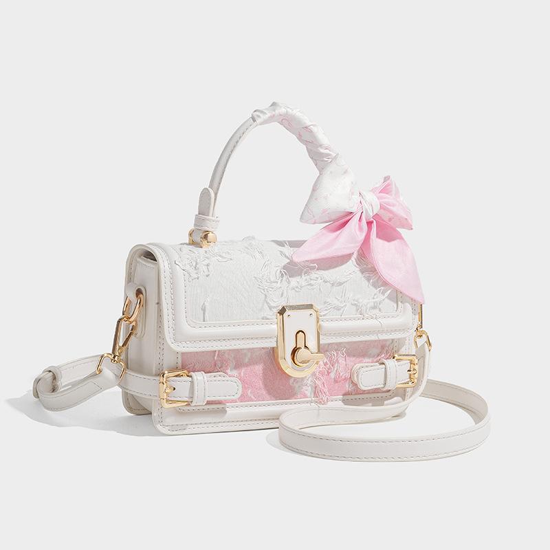 Light Luxury Printed Women's Bag Trendy Exquisite New Fashion Small Square Bag 2025 New Fashion Casual Commuting Versatile Shoulder Bag