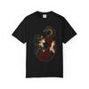 Serpent Velvet Veil Graphic T-Shirt Black Front Print Comfort Colors 1717
