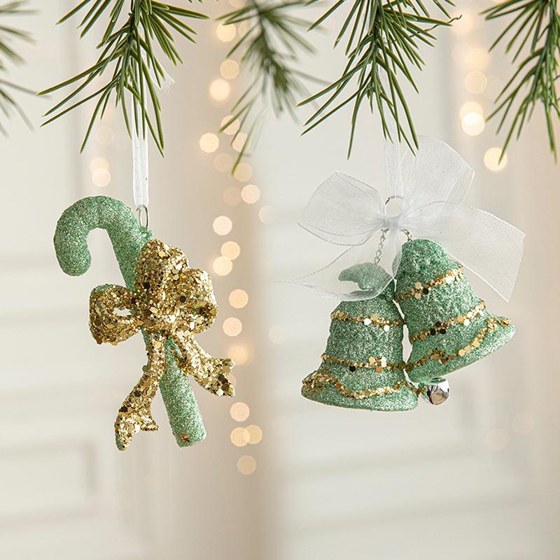 1Pc Christmas Tree Hanging Decoration Plastic Green Butterfly Hanging Christmas New