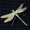 Copper Insect Tea Pet Vintage Dragonfly Figurines Miniatures Desktop Simulation Animal Ornaments Home Decorations