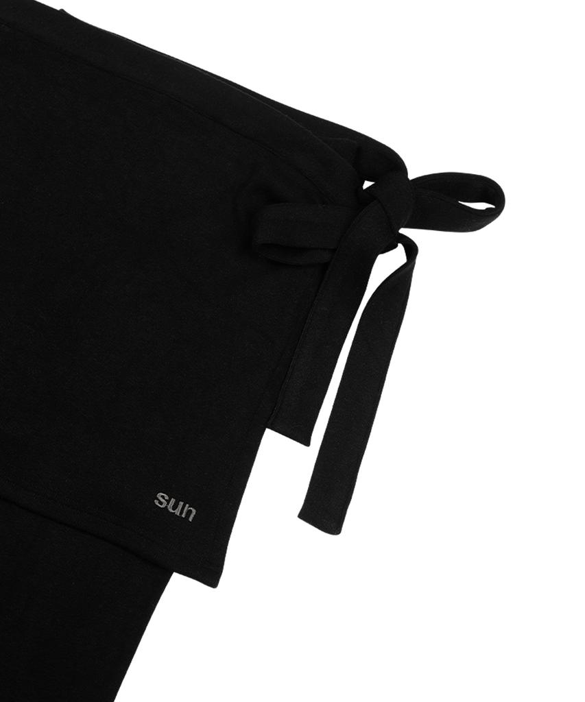 SUNDAY FRUIT MARKET Sun Flare Pant Wrap Set Black