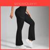 Females High Waist Yoga Pants With Pockets And Tapered Legs For Casual Wear