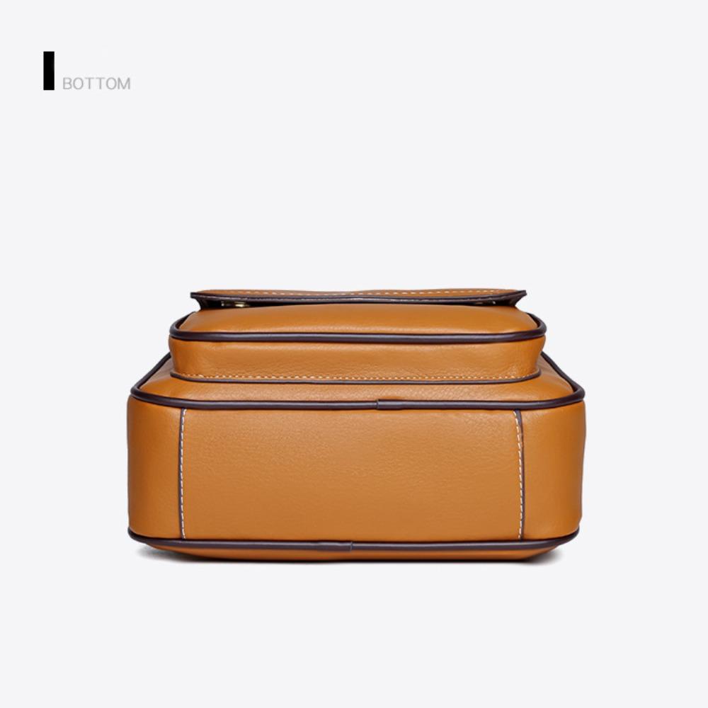 Versatile Retro Women Shoulder Bag PU Leather Large Capacity Messenger Handbag Luxury Cosmetic Bag