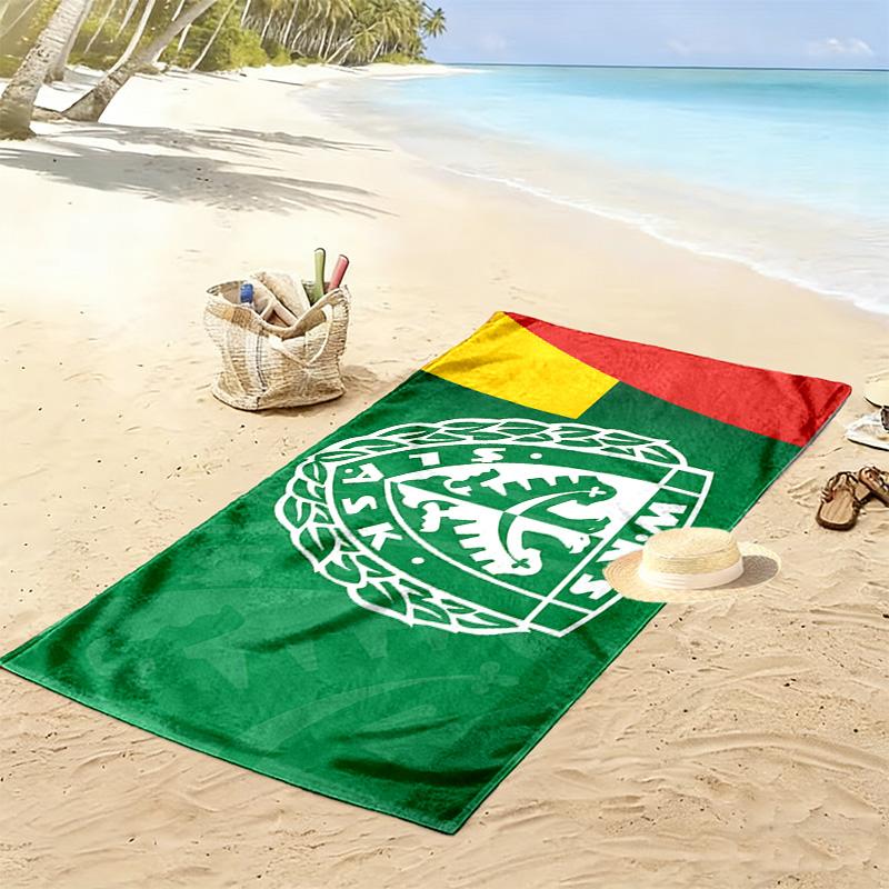 SLASK WROCLAW Print Beach Towel, Large Soft Quick Dry Towel for Beach Camping Swimming