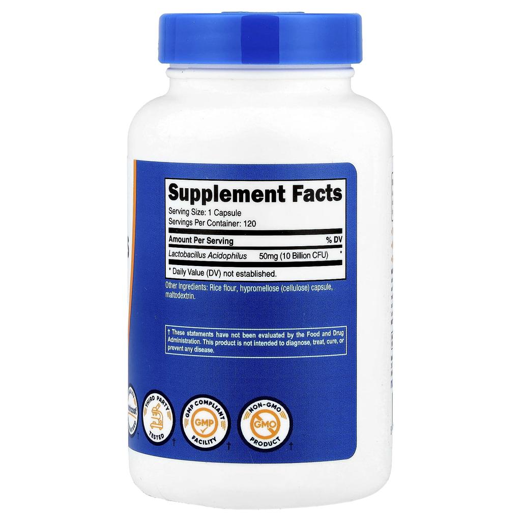 Lactobacillus Acidophilus, 10 Milliarden KBE, 120 Kapseln