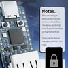 USB Type C Microcontroller Development Board Circuit Card with P2350 Chip, USB-A Extension Port, 15 GPIO Lines, Stated 2 Megabyte Flash and 33 X 17.5