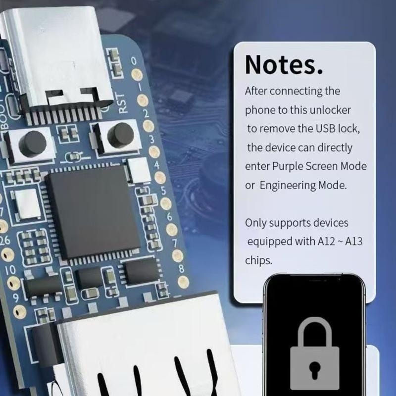 USB Type C Microcontroller Development Board Circuit Card with P2350 Chip, USB-A Extension Port, 15 GPIO Lines, Stated 2 Megabyte Flash and 33 X 17.5
