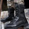Men's Genuine Leather Ultra-Light Tactical Combat Boots for Outdoor Training