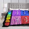 Sprunkies Kids Characters Sprunki Blankets Flannel Printed  Breathable Ultra-Soft Throw Blanket for Bed Office Rug Piece