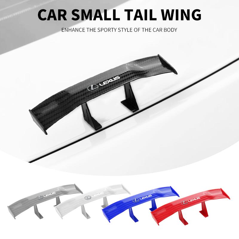 Mini Spoiler 3D Rear Trunk Wing Boot Lip Spoiler Stickers For Lexus F-SPORT ES RX NX LS UX LM LX GX LC RZ IS CT GS RC HS SC TX L
