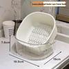 Double-Layer Vegetable Washing & Draining Basket