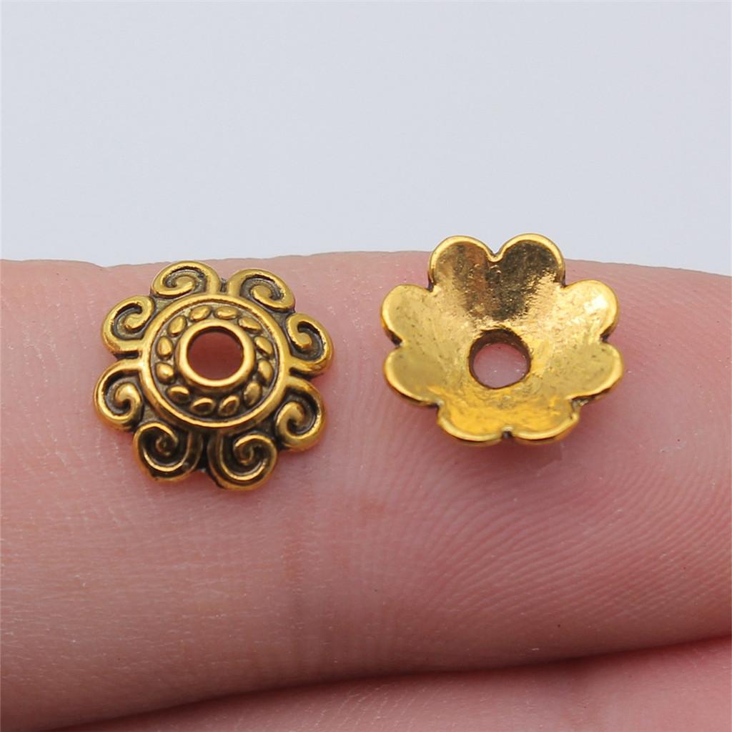 Small Bead Cap Spacer End Caps Antique Bronze Zinc Alloy Jewelry Making Craft Part As DIY Bead Cap