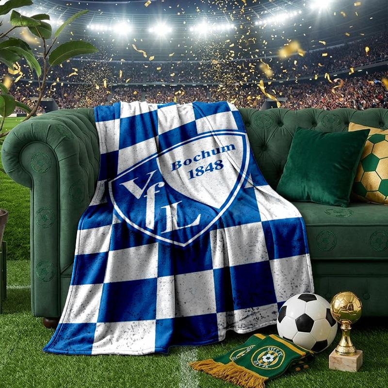 Football Bochum Blanket Lightweight Ideal Bedding Blanket Perfect for Travel, Camping, Living Rooms, Offices, Sofas, Fan Christmas gift