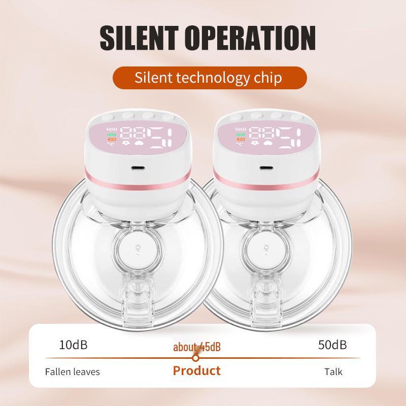 Silent Painless Smart Wearable Breast Pump with Large Suction & Massage