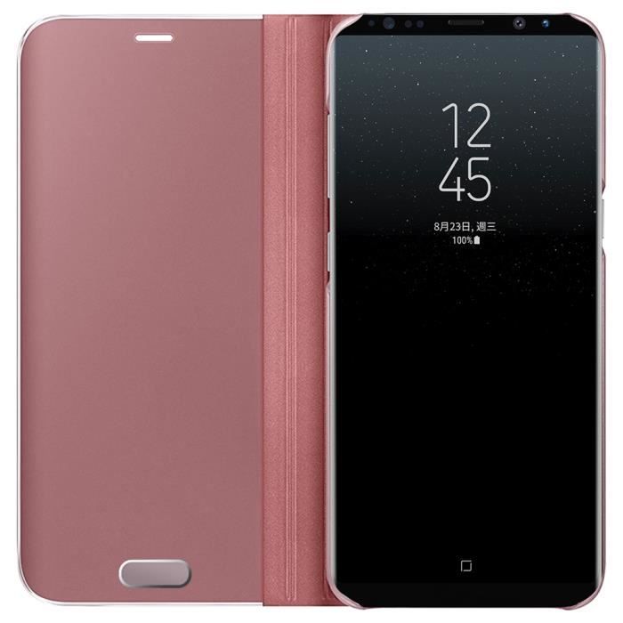 Skal för Samsung Galaxy Note 8 - KEBO - Stöttåligt - Roséguld - Halvtransparent flik - Unisex
