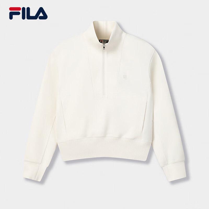 FILA Women s Half-Zip Knit Sweatshirt M
