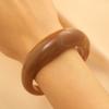 Fashion Exaggerated Opening Acrylic Bracelets for Women Simple Blended Jelly Colored Curved Cuff Bangle Female Jewelry