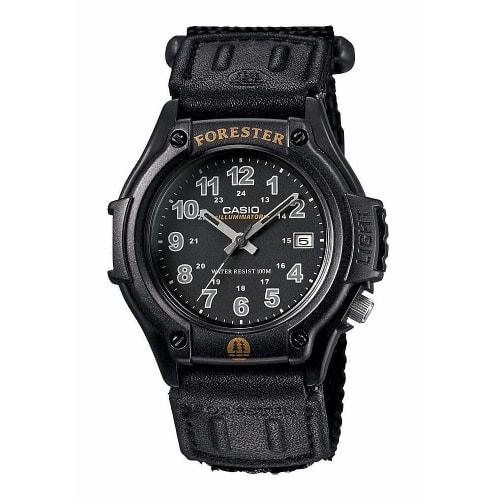 

Casio FT500WC-1BV Men s Forester Illuminator LED Light Black Dial Velcro Band Analog Watch, Black, Analog Watch.