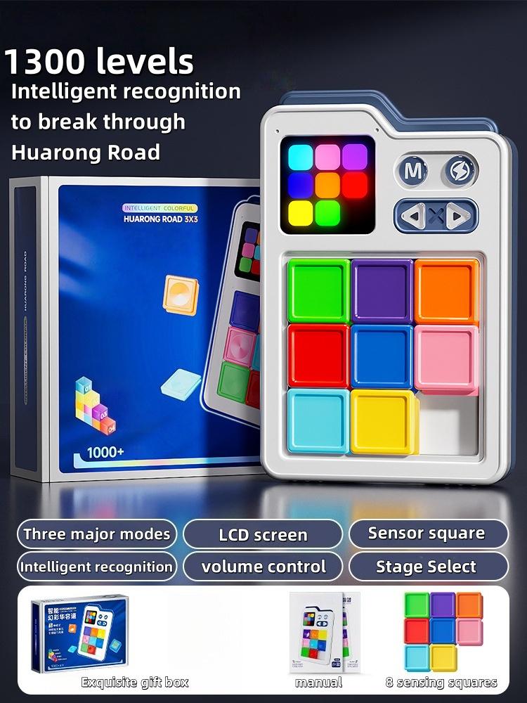 Huarong road LCD Sliding Magnetic Thinking Logic Electronic Puzzle Building Blocks Puzzle Stress Relieving Toy gifts for kids