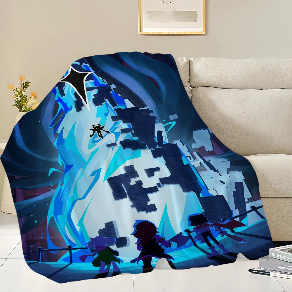 D-Deltarune Game Blanket Flannel warm comfort soft plush blanket For Picnic Beds Sofas Homes And Bedrooms
