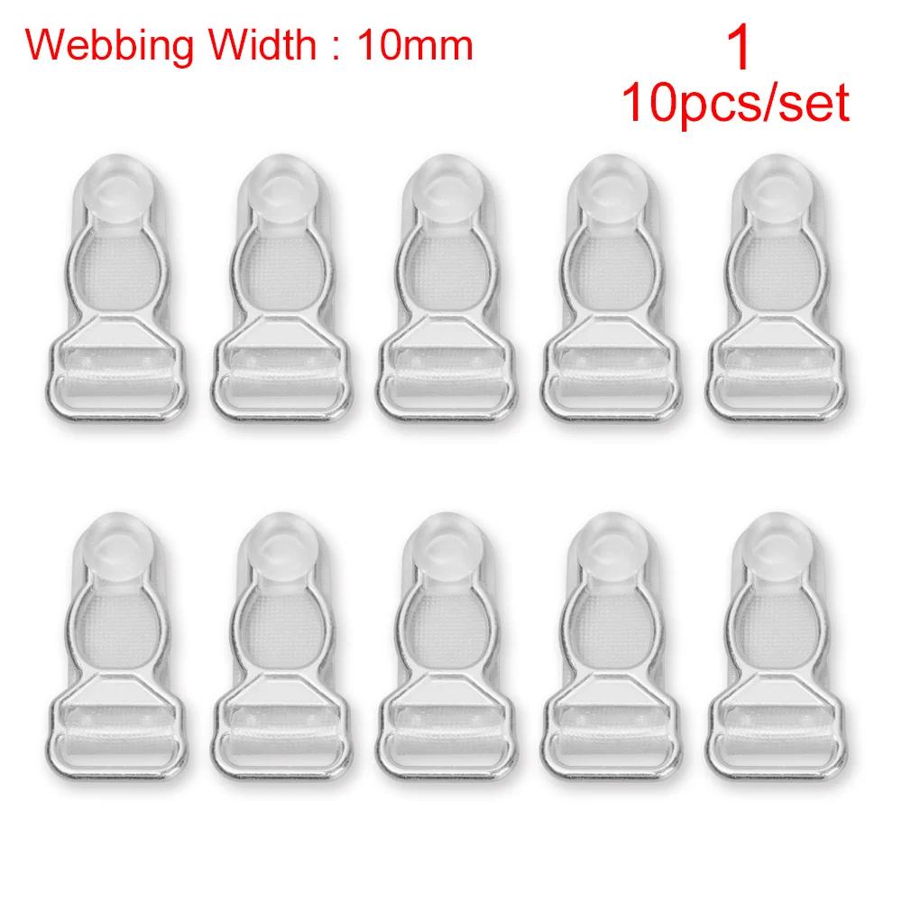 10/12 mm 10 Pcs Rubber+Metal Black Corset Leg Garter Belt Clip Hooks Adjusting Suspender Ends Buckles Hosiery Stocking Grips