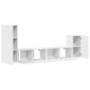 vidaXL 4-tlg. TV-Schrank-Set Weiß Holzwerkstoff