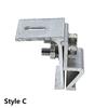 1Pcs Silver Solar Panel Clamp Anodized Photovoltaic Fixing Clip  for Off Grid Solar Power System