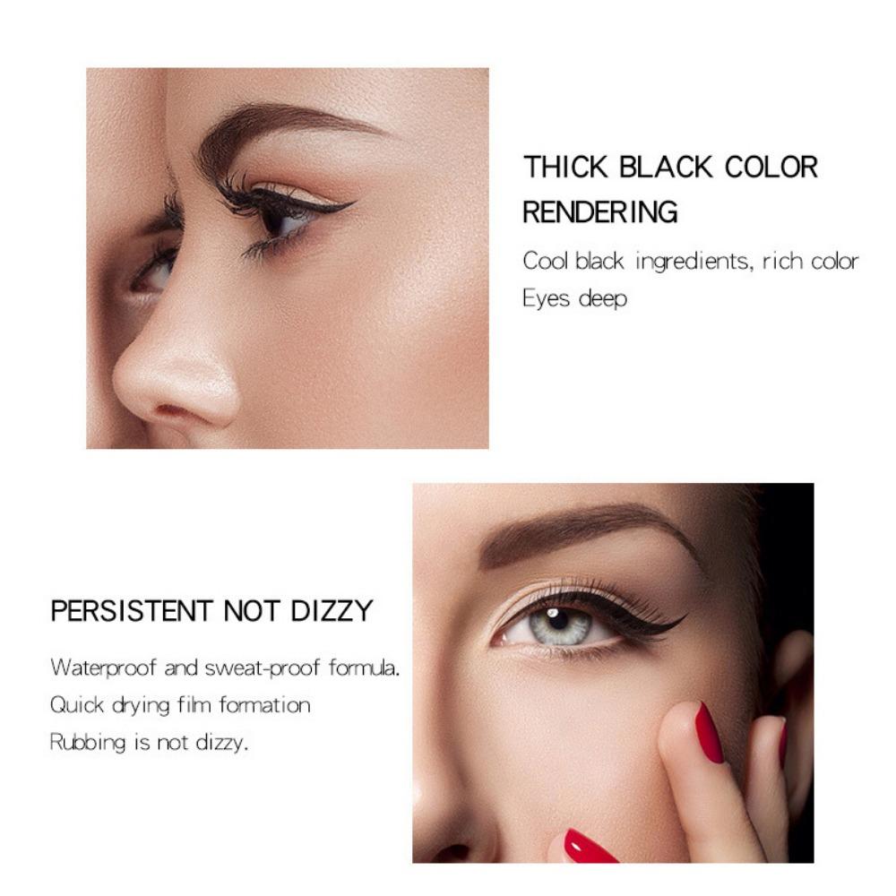 QIC Membrane Eyeliner, Waterproof Makeup, Not Smudge, Makeup, Makeup, Sponge Head Eyeliner, Makeup Pen Makeup