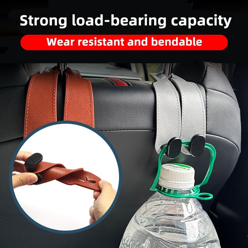 Soft Car Headrest Hooks Hanger for Bag Seat Back Organizer Holder Clips Auto Fastener Hooks Car Storage Hook Mobile Phone Holder