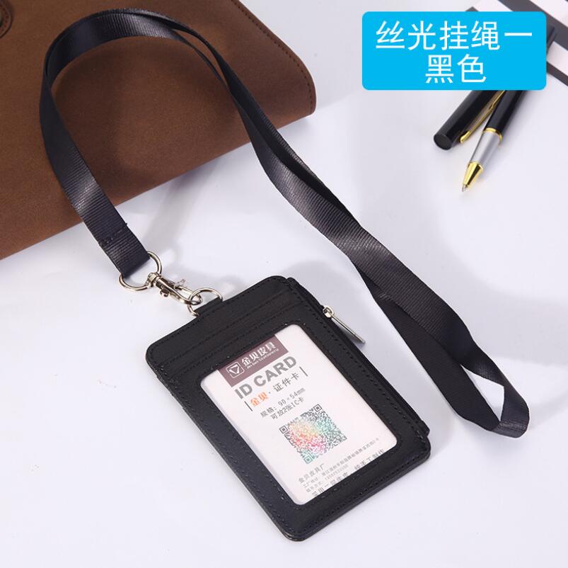 

Новый материал из искусственной кожи с двойным рукавом, набор удостоверений личности, держатель для бейджей, чехол, прозрачный держатель для банковских кредитов, аксессуары