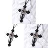 Gothic Pentagram Cross Necklace With Alloy Pendant For Fashionable Women