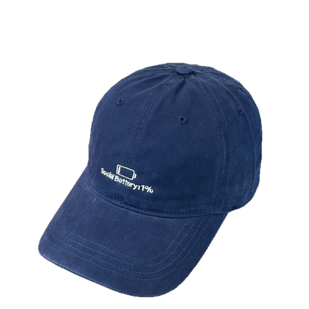 Fashion Hat Niche Electricity Embroidery Washed Old Hat Female American Versatile Soft Top Baseball Cap Korean Outdoor Duck Tongue Sun Cap